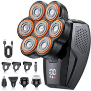 Qzanyee Life front packaging of head shaver showing kit benefits