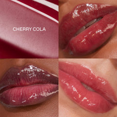 r.e.m. beauty texture swipe showing silky gloss and hydrating finish