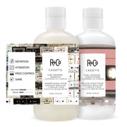 R+Co front packaging of CASSETTE kit showing both bottles and benefits