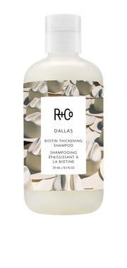 R+Co DALLAS front bottle with Dark Waves scent showing product branding and size