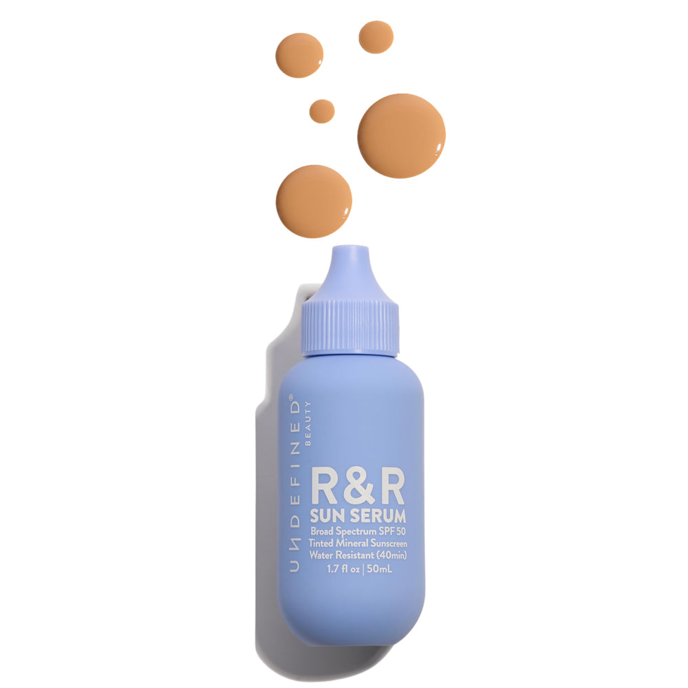 R&R Sun Serum medium bottle front view showing packaging and SPF benefit