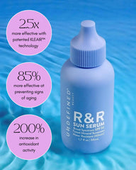 R&R Sun Serum medium swatch on hand demonstrating natural tint benefit