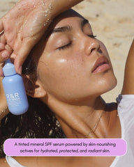 R&R Sun Serum close-up texture showcasing smooth, fast-absorbing formula
