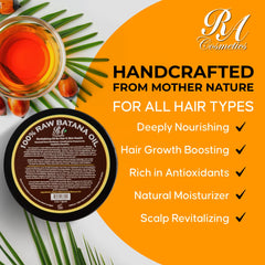 RA COSMETICS label detail showing ingredients and authentic Honduran sourcing clarity