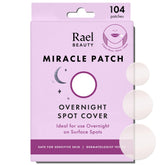Rael front packaging showing 104-count and three sizes for easy selection