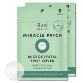 Rael front packaging showing 18-count patches and product benefit of discreet spot care
