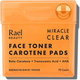 Rael front packaging showing 70-count pads and product benefits