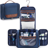 Ralnitote front view navy bag showing organized exterior pockets and elegant trim