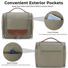 Ralnitote pocket organization with mesh and elastic loops keeping items upright