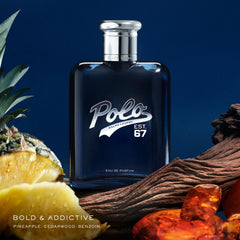 RALPH LAUREN FRAGRANCES close-up on bottle label and sprayer highlighting premium finish