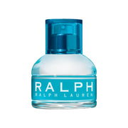 RALPH LAUREN bottle front view showing clear glass and vibrant liquid, conveys youthful brightness