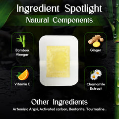 Rantherm ingredients flatlay featuring bamboo vinegar and wood ginger highlighting natural formulation