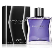 Rasasi Dareej front bottle showing sleek packaging and premium look for gifting