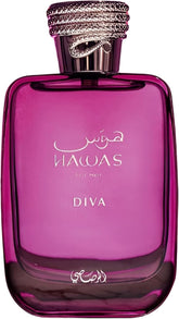 rasasi Diva front packaging showing bottle and box, brand clarity and gifting appeal
