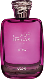rasasi Diva front packaging showing bottle and box, brand clarity and gifting appeal