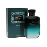 RASASI Hawas Malibu front bottle shot showing design and immediate appeal