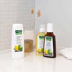 Rausch Coltsfoot shampoo creamy foam texture close-up illustrating gentle lather