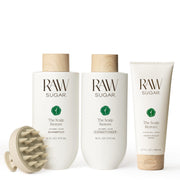 RAW SUGAR bundle front packaging showing kit contents and benefits