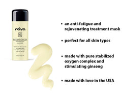 Raya masque texture close-up illustrating lightweight cream