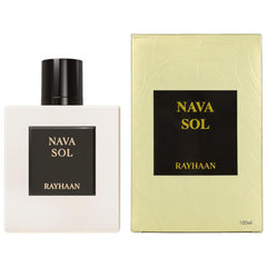 RAYHAAN side profile of Nava Sol bottle highlighting streamlined silhouette and display-ready look