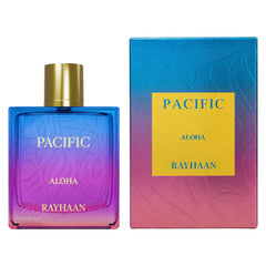 RAYHAAN angled bottle shot highlighting sleek 100 ml design and premium look