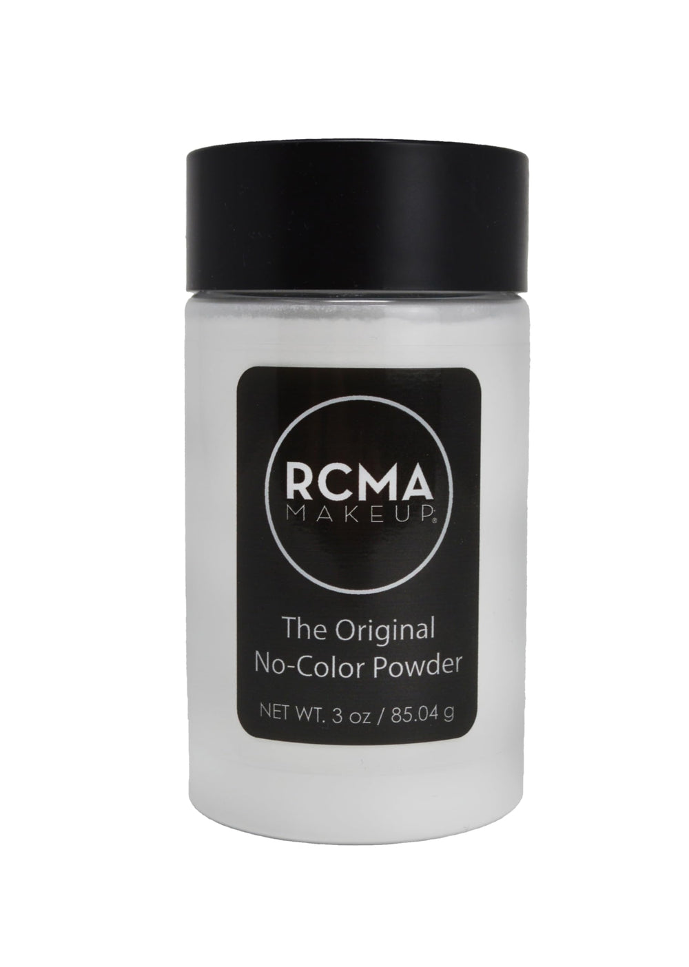 RCMA Makeup front jar view showing clean packaging and product identity benefits