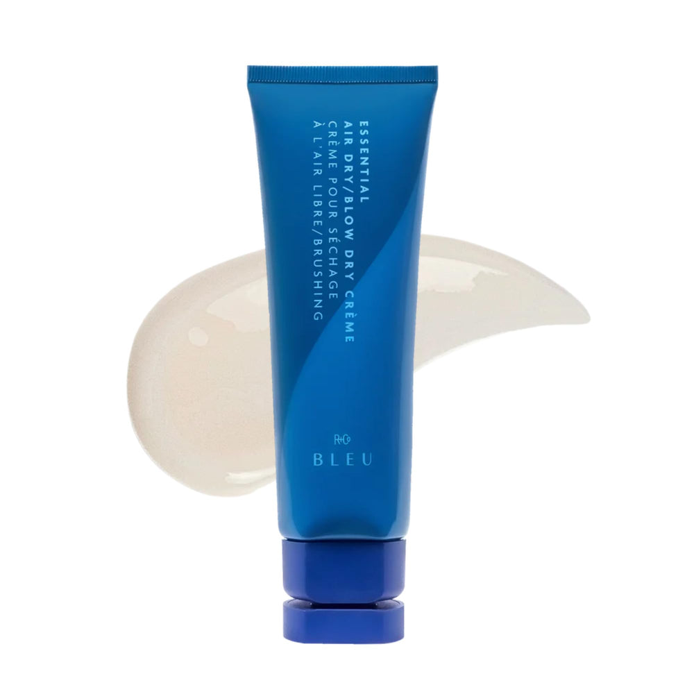 R+Co BLEU front packaging showing elegant bottle and product benefit