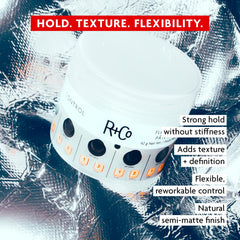 R+Co CONTROL paste open texture close-up showing creamy paste and workable texture