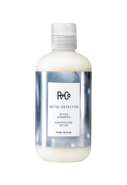 R+Co METAL DETECTOR front bottle shows label and volume, highlighting detox benefits