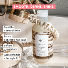 R+Co gel texture close-up demonstrating smooth, non-crunchy consistency and shine