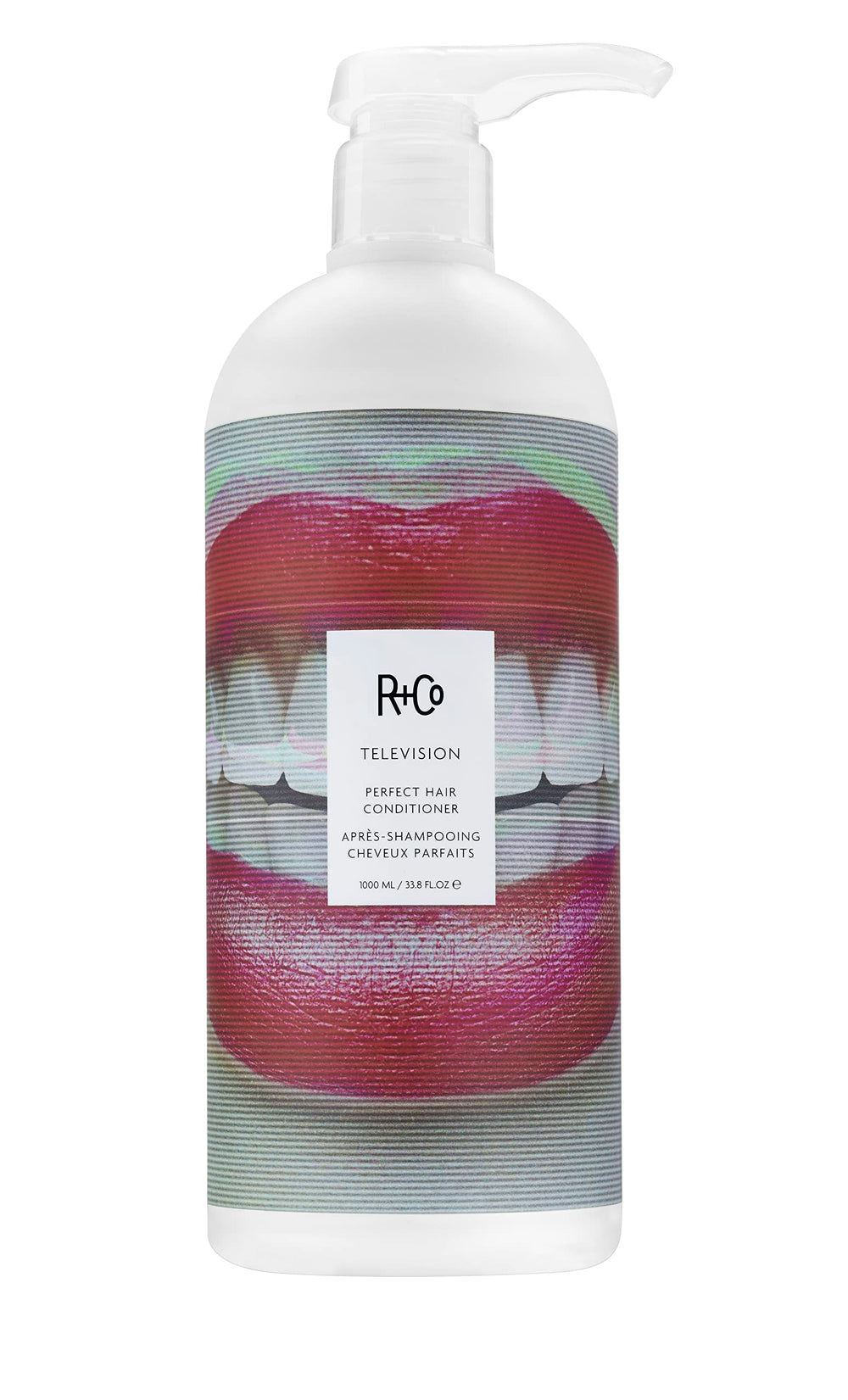 R+Co TELEVISION conditioner front packaging shows size and scent benefit