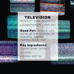 R+Co Television shampoo close-up texture illustrating gentle lather for cleaner hair