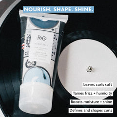 R+Co Turntable close-up texture of cream illustrating lightweight spreadability