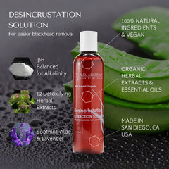 R.D. ALCHEMY applied during facial steaming to ease extractions