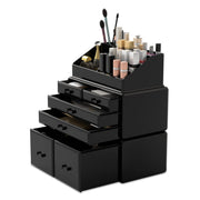 READAEER front view showing six-drawer organizer and neat cosmetics