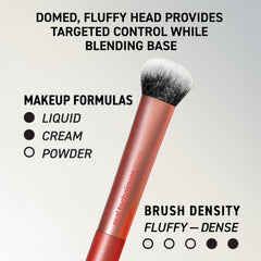 Real Techniques Expert Face Brush detail showing dense bristles for seamless foundation