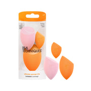 Real Techniques front packaging showing three sponges and brand storage benefit