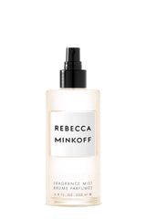 Rebecca Minkoff bottle front view showing elegant design and clear branding benefit: instant recognition