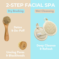 Reccsy soft handled dry brush close-up displaying gentle bristles