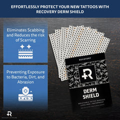 Recovery Aftercare film texture close-up showing matte finish and breathable design benefit