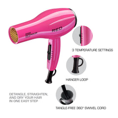 RED by KISS air concentrator detail directing airflow for precision styling