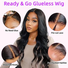 Redice body wave texture detail showing soft bounce benefit