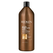 Redken bottle front label showing product name and benefits