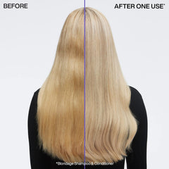 Redken Blondage pump dispenser ready for easy salon or home use benefit