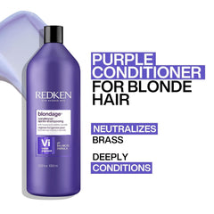 Redken Blondage creamy purple texture close-up showing pigment and conditioning benefit