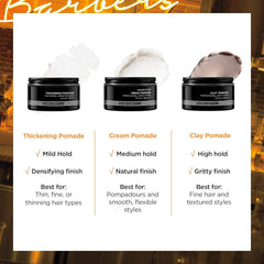 Redken Brews in-use image of hands styling hair creating flexible hold