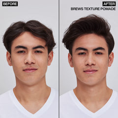 Redken Brews product on hands demonstrating easy application and control