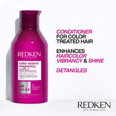 Redken pump and cap detail highlighting easy dispensing benefit
