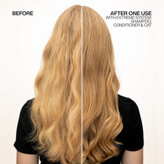 Redken Extreme Conditioner open cap revealing creamy conditioner texture and application ease