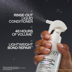 Redken spray nozzle close-up demonstrating easy application and control